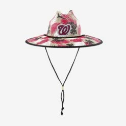 FOCO Washington Nationals Floral Printed Straw Hat -FOCO Store SKMBFLPSTWWN g3