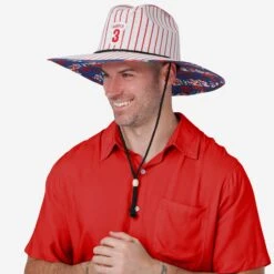 FOCO Bryce Harper Philadelphia Phillies Straw Hat -FOCO Store SKMBSTWPLPHBH g4