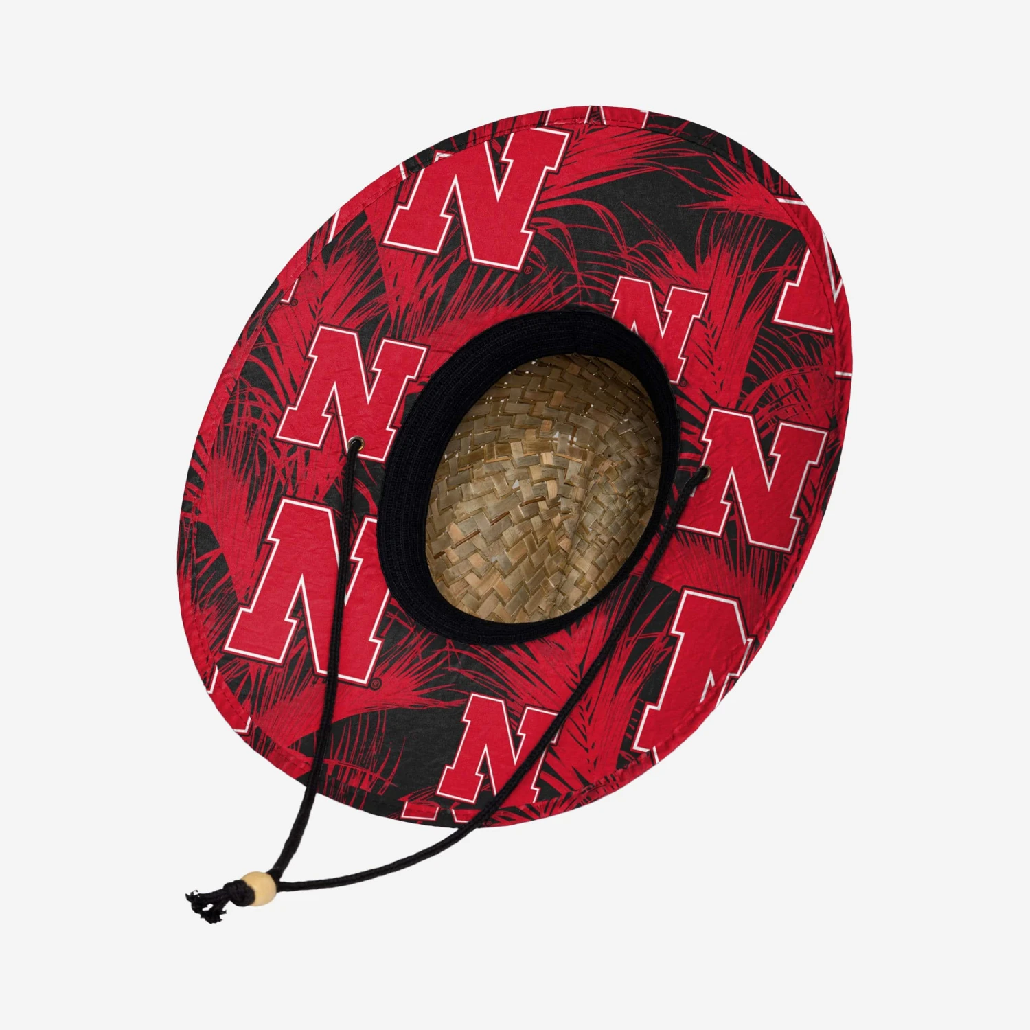 FOCO Nebraska Cornhuskers Floral Straw Hat 4 FOCO Nebraska Cornhuskers Floral Straw Hat - Image 2