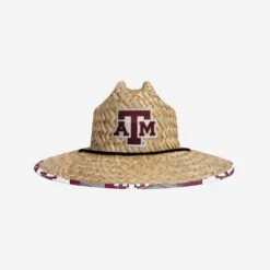 FOCO Texas A&M Aggies Floral Straw Hat