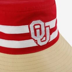 FOCO Oklahoma Sooners Team Stripe Bucket Hat 9 FOCO Oklahoma Sooners Team Stripe Bucket Hat -FOCO Store SKNCTSBCOK g3