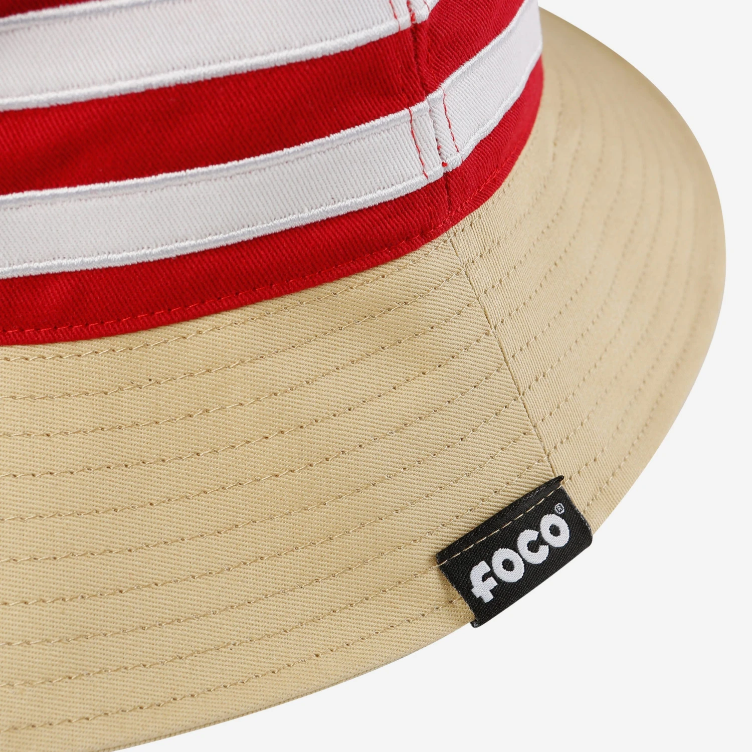 FOCO Oklahoma Sooners Team Stripe Bucket Hat 6 FOCO Oklahoma Sooners Team Stripe Bucket Hat - Image 4