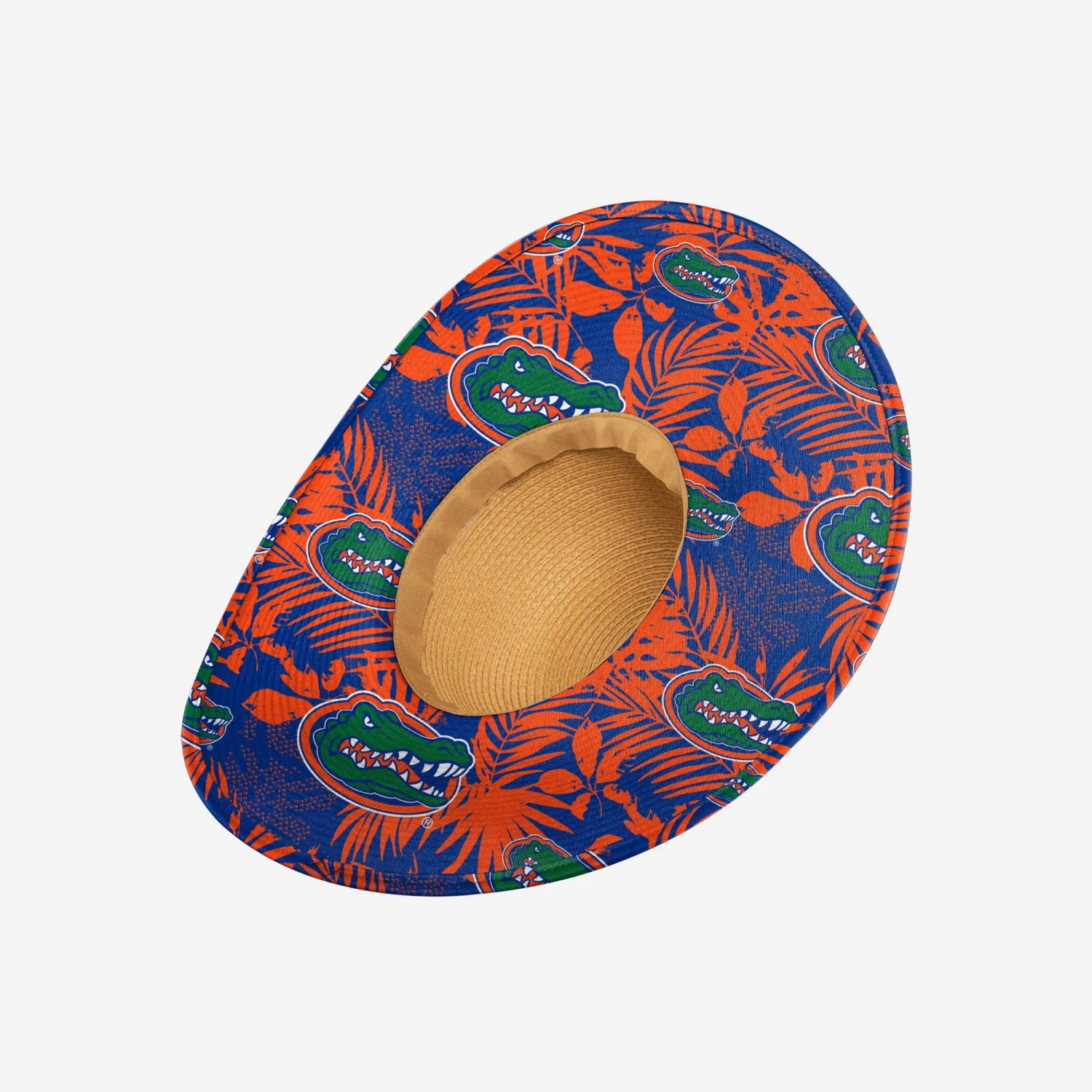 FOCO Florida Gators Womens Floral Straw Hat 4 FOCO Florida Gators Womens Floral Straw Hat - Image 2