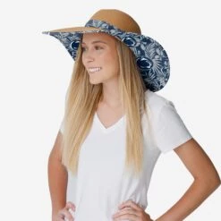 FOCO Penn State Nittany Lions Womens Floral Straw Hat 7 FOCO Penn State Nittany Lions Womens Floral Straw Hat -FOCO Store SKNCWMFLSTWPSE g3