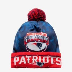 FOCO New England Patriots Super Bowl LIII Light Up Beanie -FOCO Store SKNFLUCHSB53NP p