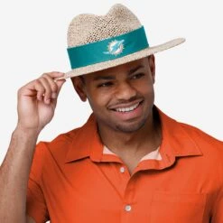 FOCO Miami Dolphins Band Straw Hat -FOCO Store SKNFSTWBNDMD g6 7ca63122 0bb6 417d 84ad 0a4b1892a43c