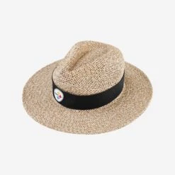 FOCO Pittsburgh Steelers Band Straw Hat 10 FOCO Pittsburgh Steelers Band Straw Hat -FOCO Store SKNFSTWBNDPS g3
