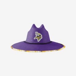 FOCO Minnesota Vikings Team Color Straw Hat