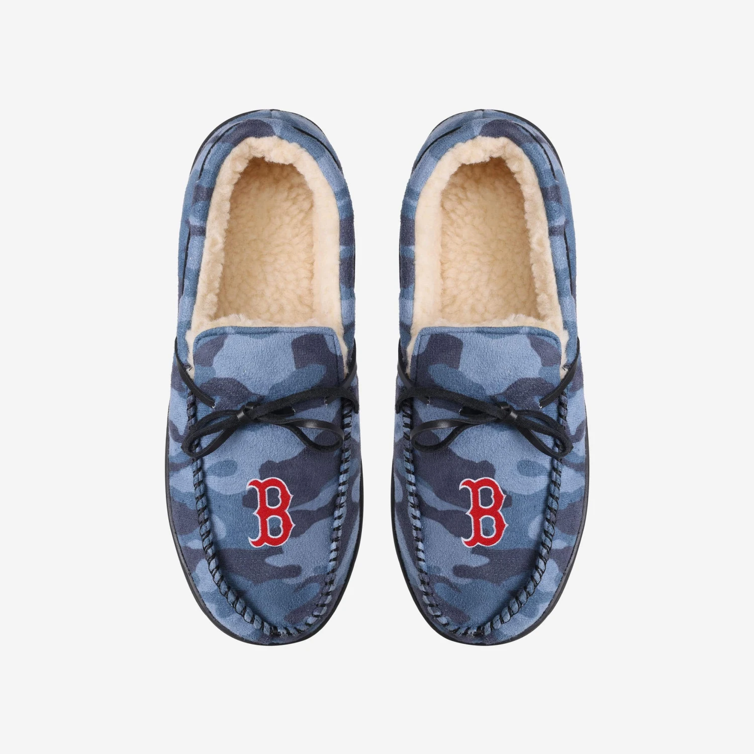 FOCO Boston Red Sox Printed Camo Moccasin Slipper 6 FOCO Boston Red Sox Printed Camo Moccasin Slipper - Image 4