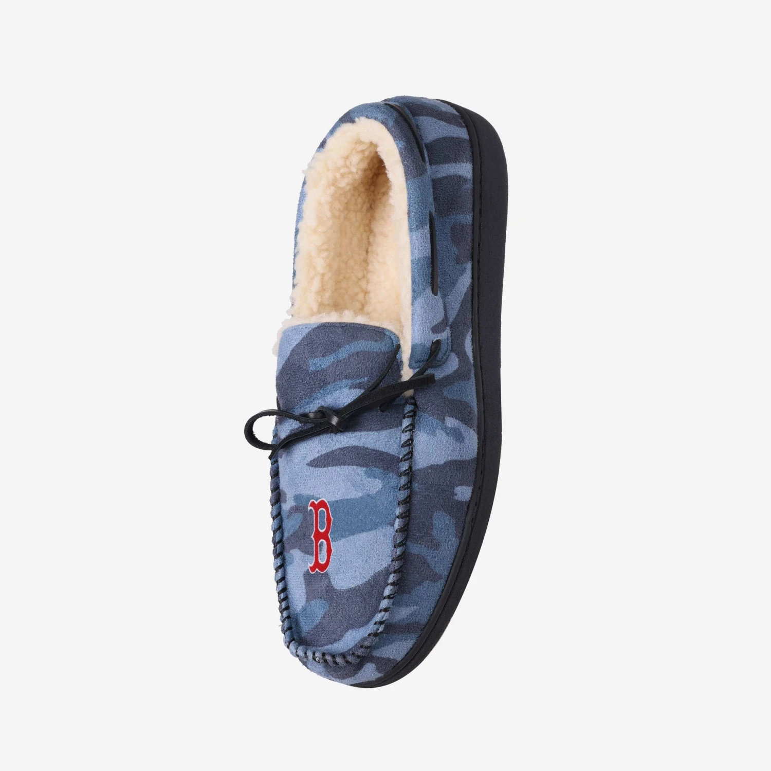 FOCO Boston Red Sox Printed Camo Moccasin Slipper 4 FOCO Boston Red Sox Printed Camo Moccasin Slipper - Image 2
