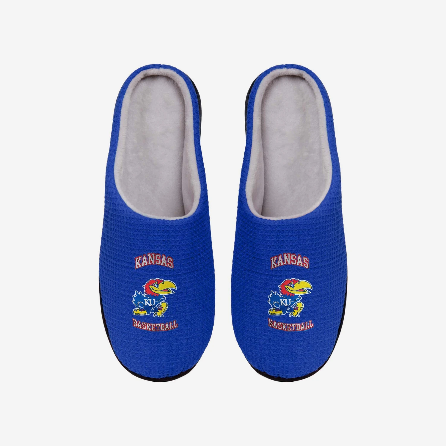 FOCO Kansas Jayhawks Memory Foam Slide Slipper 3 FOCO Kansas Jayhawks Memory Foam Slide Slipper