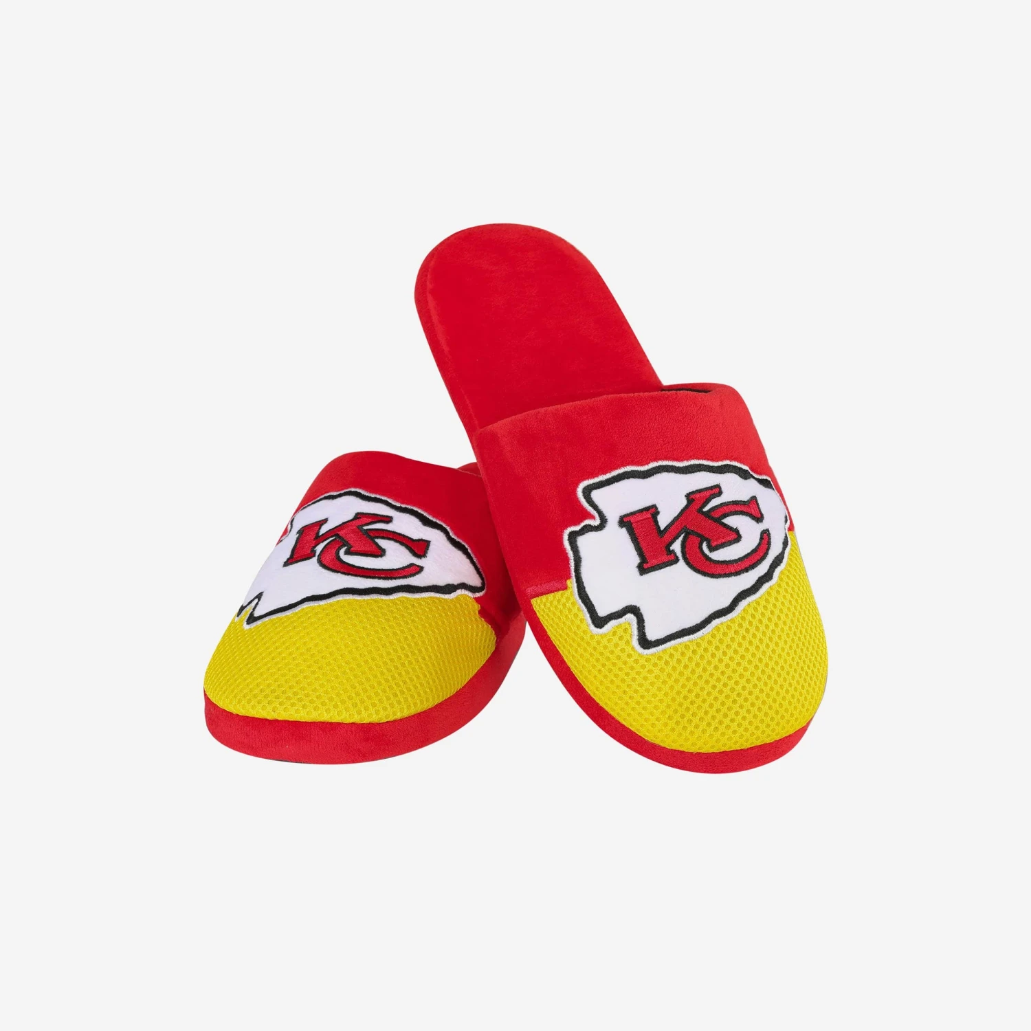 FOCO Kansas City Chiefs Youth Team Logo Staycation Slipper 5 FOCO Kansas City Chiefs Youth Team Logo Staycation Slipper - Image 3