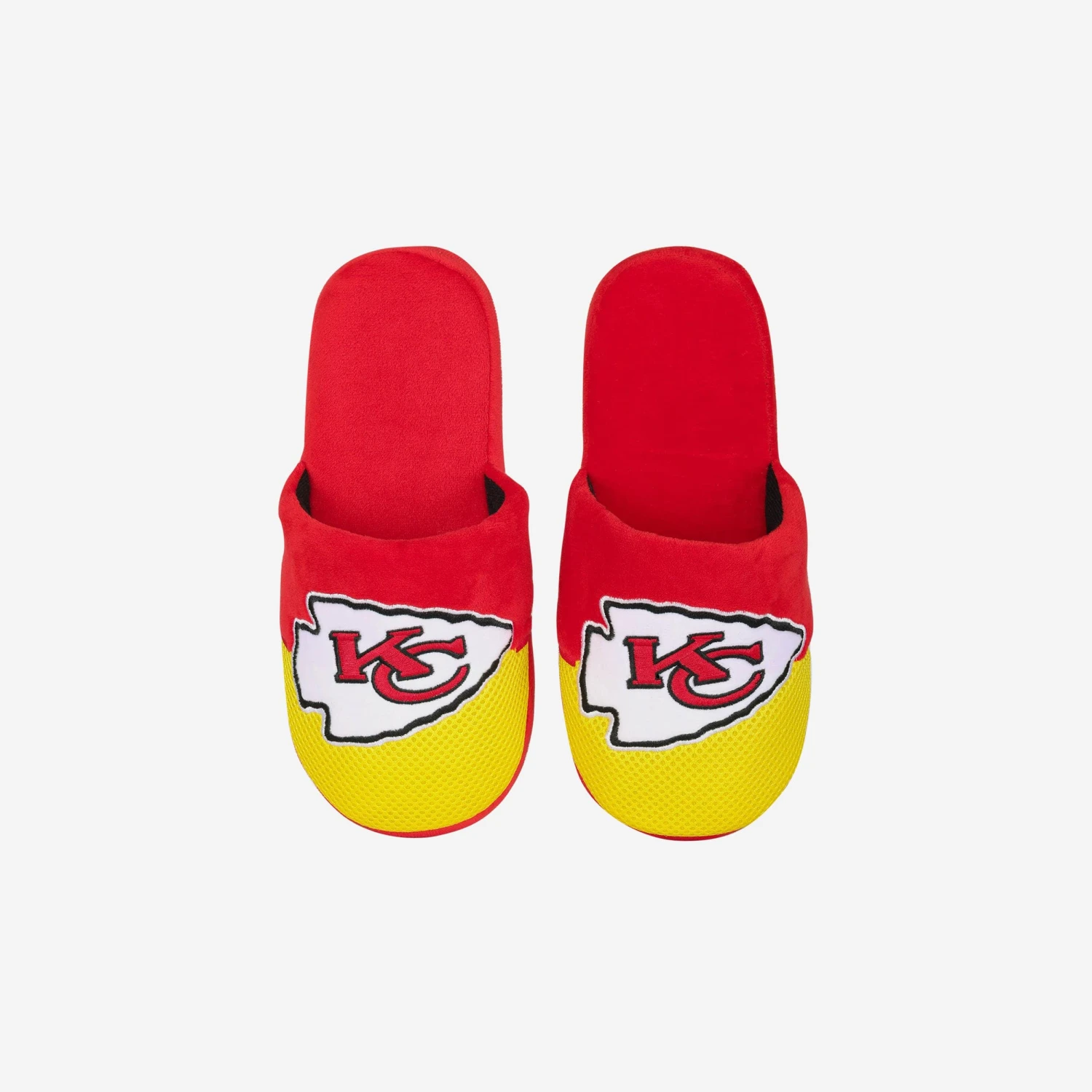 FOCO Kansas City Chiefs Youth Team Logo Staycation Slipper 6 FOCO Kansas City Chiefs Youth Team Logo Staycation Slipper - Image 4