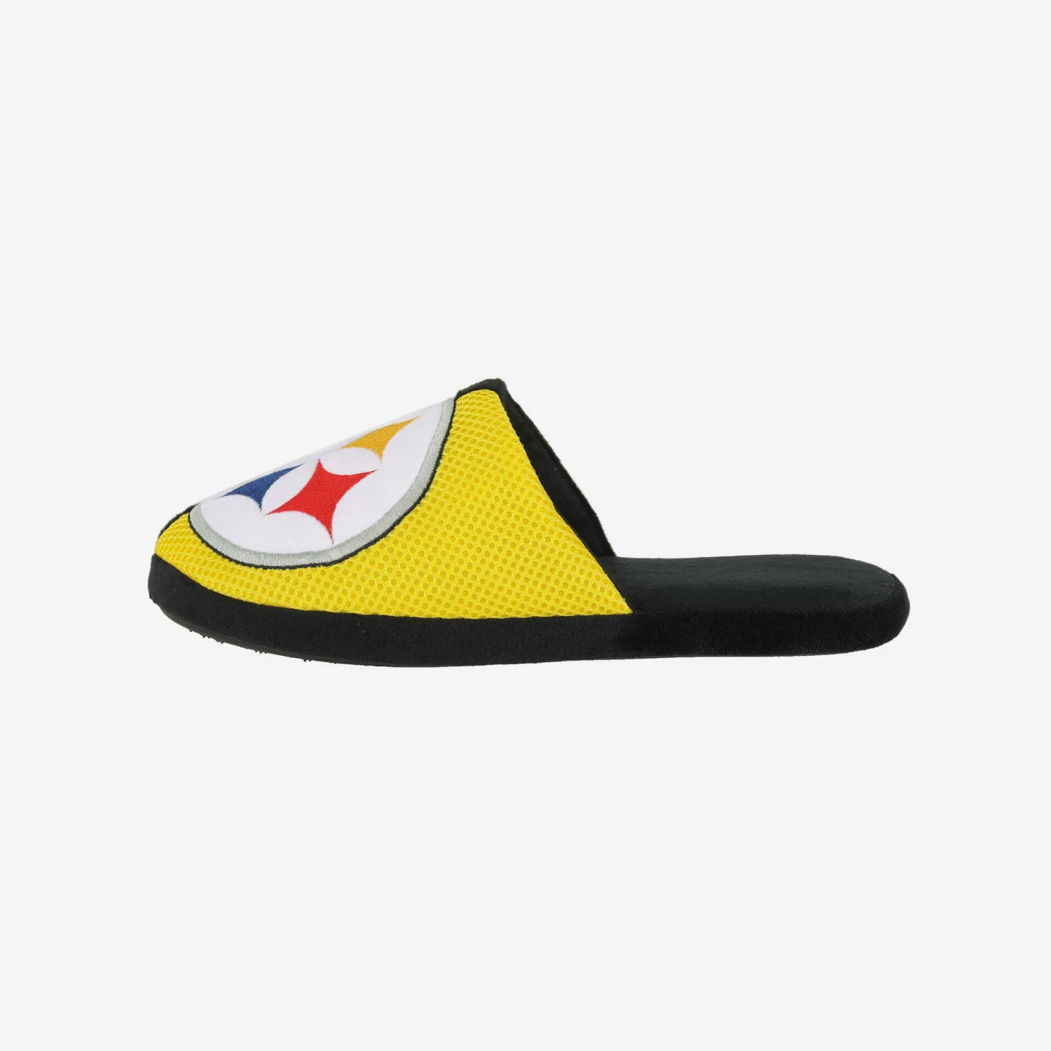 FOCO Pittsburgh Steelers Team Logo Staycation Slipper 3 FOCO Pittsburgh Steelers Team Logo Staycation Slipper
