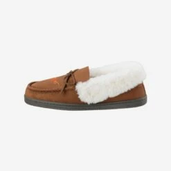FOCO Texas Longhorns Womens Tan Moccasin Slipper