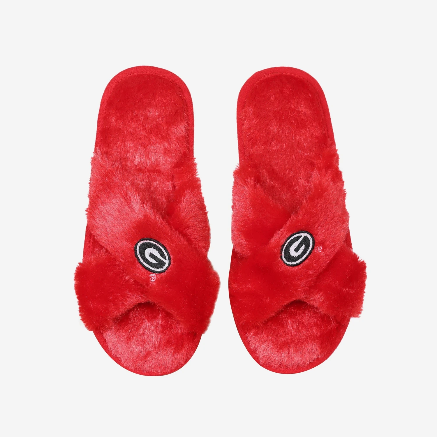 FOCO Georgia Bulldogs Womens Script Wordmark Fur Cross Slide 3 FOCO Georgia Bulldogs Womens Script Wordmark Fur Cross Slide