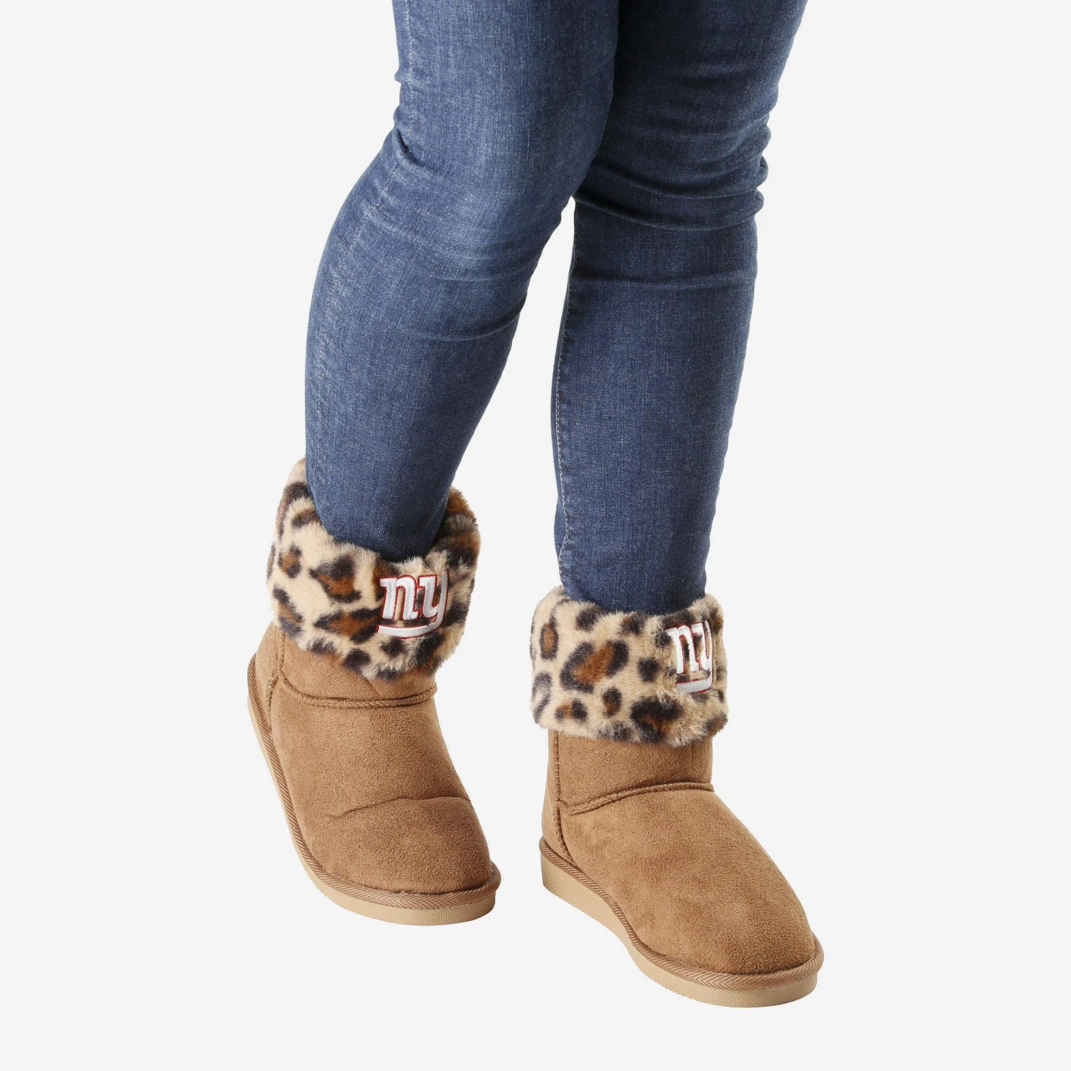 FOCO New York Giants Womens Cheetah Fur Boot 7 FOCO New York Giants Womens Cheetah Fur Boot - Image 5