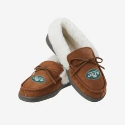 FOCO New York Jets Womens Tan Moccasin Slipper -FOCO Store SLPWMNFFURCLMOCNJ g3 452f0cf3 5d9a 4c35 a4d9 eeafc898c845