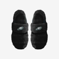 FOCO Philadelphia Eagles Womens Heel Strap Wordmark Fur Slide