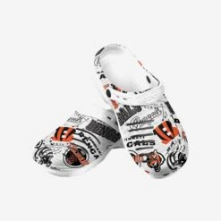 FOCO Cincinnati Bengals Historic Print Clog With Strap -FOCO Store SNMNNFHISMDGSTCIB g3