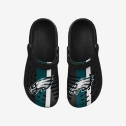 FOCO Philadelphia Eagles Team Stripe Clog With Strap -FOCO Store SNMNNFTSMDGSTPE g4
