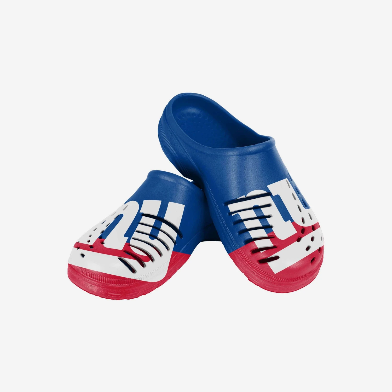 FOCO New York Giants Youth Colorblock Big Logo Clog 5 FOCO New York Giants Youth Colorblock Big Logo Clog - Image 3