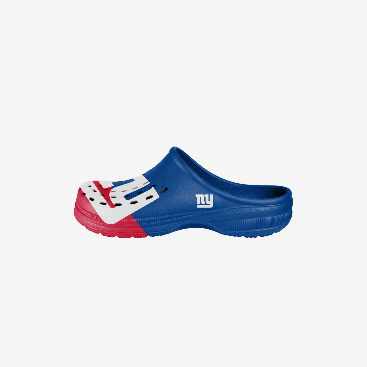 FOCO New York Giants Youth Colorblock Big Logo Clog 3 FOCO New York Giants Youth Colorblock Big Logo Clog
