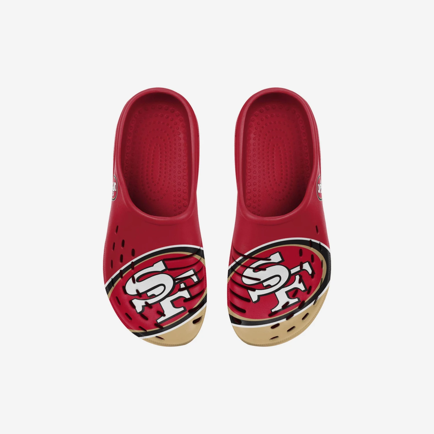 FOCO San Francisco 49ers Youth Colorblock Big Logo Clog 6 FOCO San Francisco 49ers Youth Colorblock Big Logo Clog - Image 4