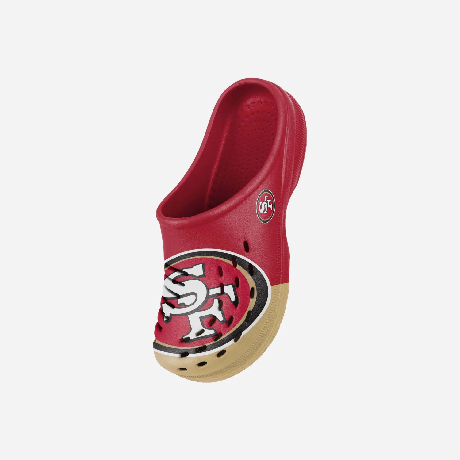 FOCO San Francisco 49ers Youth Colorblock Big Logo Clog 4 FOCO San Francisco 49ers Youth Colorblock Big Logo Clog - Image 2