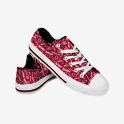 FOCO Ohio State Buckeyes Womens Low Top Repeat Print Canvas Shoe 7 FOCO Ohio State Buckeyes Womens Low Top Repeat Print Canvas Shoe -FOCO Store SNWMNCLTRPCNVOH g4