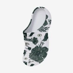 FOCO Green Bay Packers Womens Floral White Clog 8 FOCO Green Bay Packers Womens Floral White Clog -FOCO Store SNWMNFFLRWHTMDGGP s