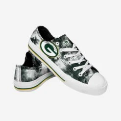 FOCO Green Bay Packers Womens Low Top Tie-Dye Canvas Shoe 8 FOCO Green Bay Packers Womens Low Top Tie-Dye Canvas Shoe -FOCO Store SNWMNFLTTDYGP s