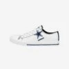 FOCO Dallas Cowboys Womens Big Logo Low Top White Canvas Shoes -FOCO Store SNWMNFWHBGLGDC p
