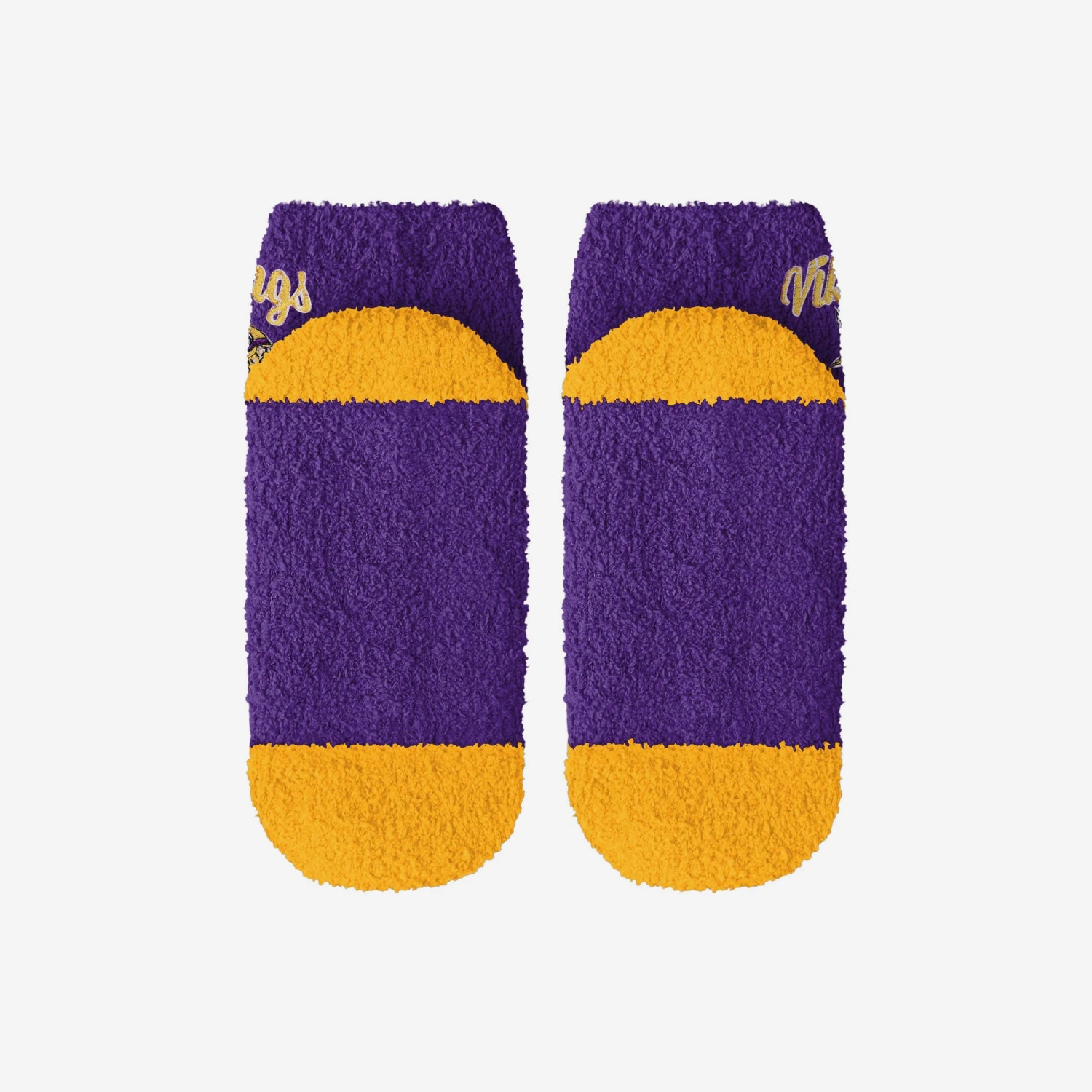 FOCO Minnesota Vikings 2 Pack Womens Script Logo Fuzzy Ankle Socks 7 FOCO Minnesota Vikings 2 Pack Womens Script Logo Fuzzy Ankle Socks - Image 5