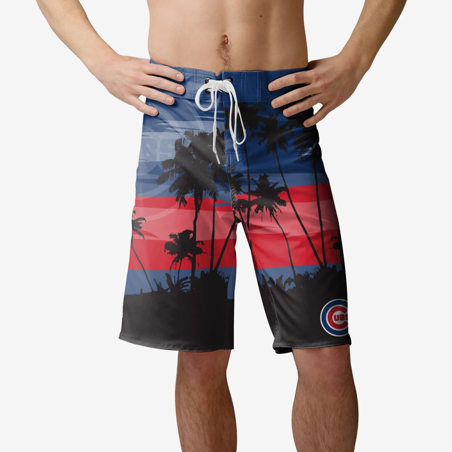 FOCO Chicago Cubs Sunset Boardshorts 3 FOCO Chicago Cubs Sunset Boardshorts