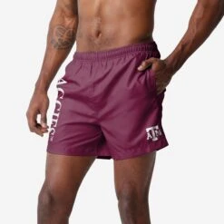 FOCO Texas A&M Aggies Solid Wordmark 5.5" Swimming Trunks