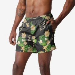 FOCO Purdue Boilermakers Floral Swimming Trunks