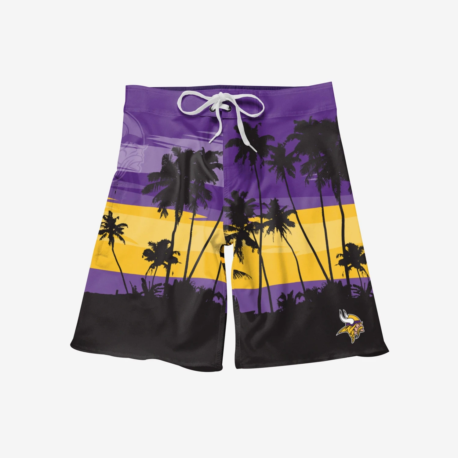 FOCO Minnesota Vikings Sunset Boardshorts 5 FOCO Minnesota Vikings Sunset Boardshorts - Image 3