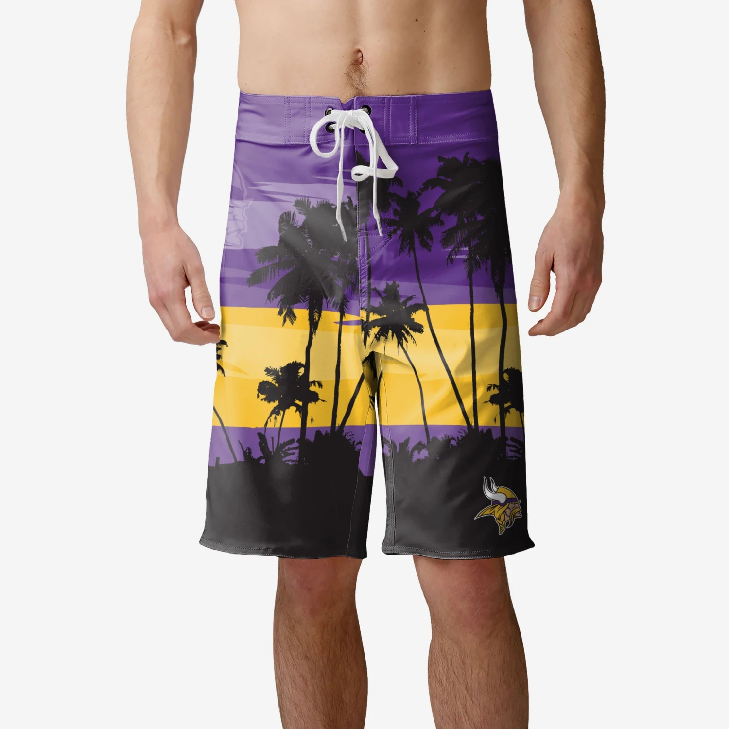 FOCO Minnesota Vikings Sunset Boardshorts 3 FOCO Minnesota Vikings Sunset Boardshorts