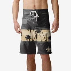 FOCO New Orleans Saints Sunset Boardshorts