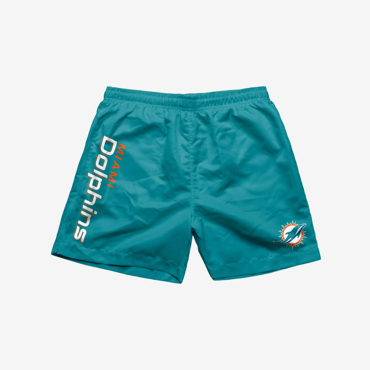 FOCO Miami Dolphins Solid Wordmark 5.5" Swimming Trunks 5 FOCO Miami Dolphins Solid Wordmark 5.5" Swimming Trunks - Image 3
