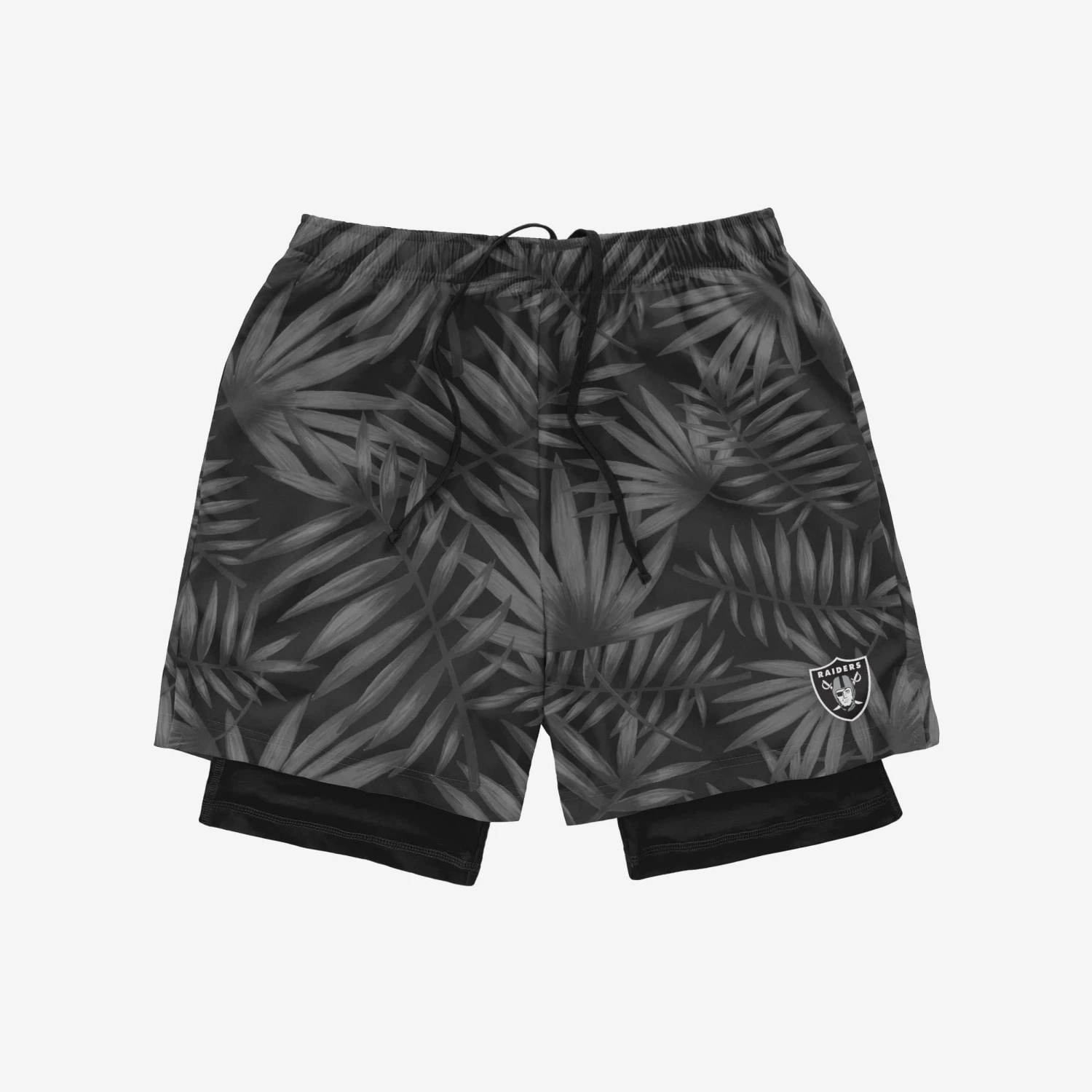 FOCO Las Vegas Raiders Floral Black Liner Shorts 5 FOCO Las Vegas Raiders Floral Black Liner Shorts - Image 3