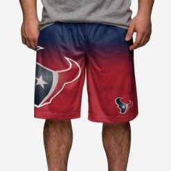 FOCO Houston Texans Gradient Big Logo Training Shorts