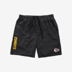 FOCO Kansas City Chiefs Heathered Black Woven Liner Shorts -FOCO Store SRTNFWOVBCMLNKC g3