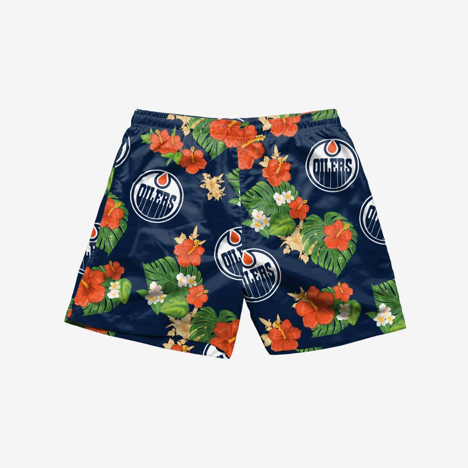 FOCO Edmonton Oilers Floral Swimming Trunks 5 FOCO Edmonton Oilers Floral Swimming Trunks - Image 3