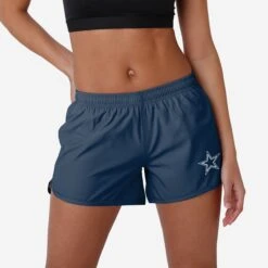 FOCO Dallas Cowboys Womens Solid Running Shorts