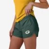 FOCO Green Bay Packers Womens Solid Running Shorts 2 FOCO Green Bay Packers Womens Solid Running Shorts -FOCO Store SRTWMNFSLRNGP p