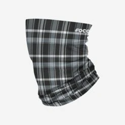 FOCO Black Plaid Brushed Polyester Gaiter Scarf