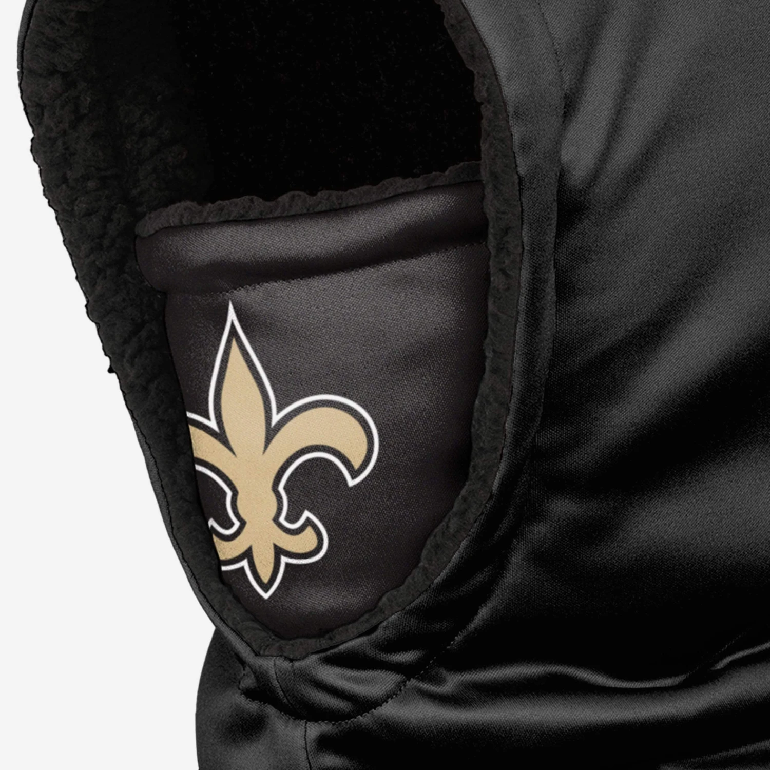FOCO New Orleans Saints Black Hooded Gaiter 5 FOCO New Orleans Saints Black Hooded Gaiter - Image 3