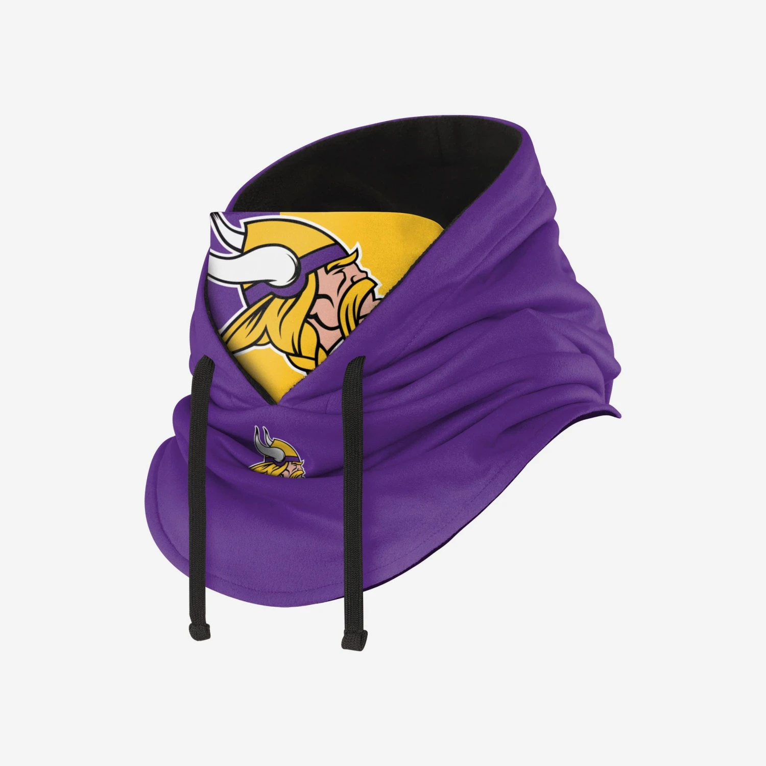 FOCO Minnesota Vikings Drawstring Hooded Gaiter 4 FOCO Minnesota Vikings Drawstring Hooded Gaiter - Image 2